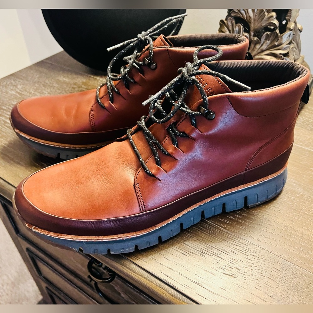 Cole Hann Zero Grand Rugged Brown Chukka Boot Men’s Size 12 M w/ Box